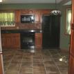 Heated kitchen tile floor.