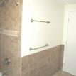 Partial wall tile for easy maintenance around bathroom