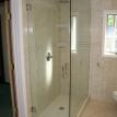 Custom shower door and tile ready shower base.